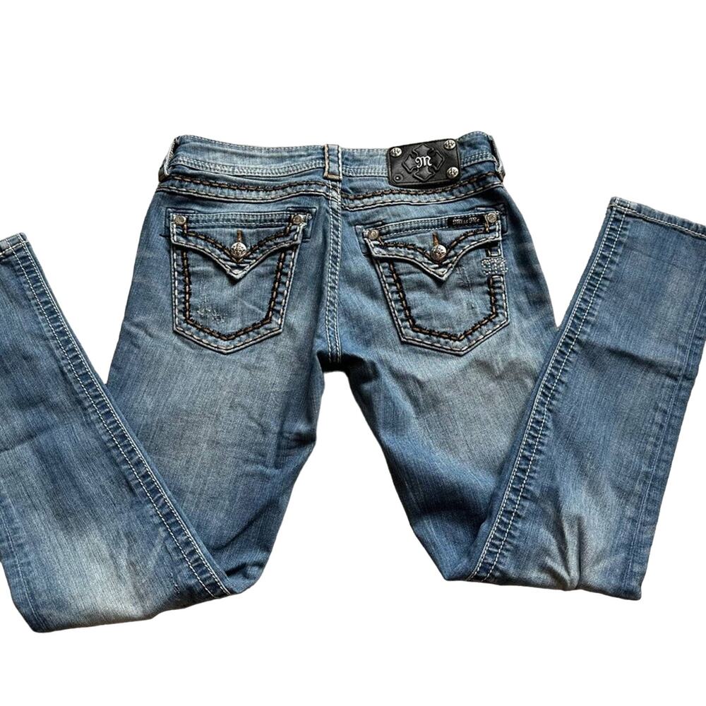 Miss Me Jeans Women's Size 28 Blue Cuffed Skinny